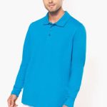 MEN'S LONG-SLEEVED PIQUÉ POLO SHIRT