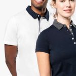 LADIES' TWO-TONE JERSEY POLO SHIRT