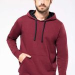 MEN'S CONTRAST HOODED SWEATSHIRT