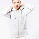 LADIES' FULL ZIP HOODED SWEATSHIRT