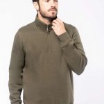 ZIPPED NECK SWEATSHIRT