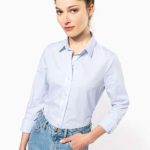 LADIES’ LONG-SLEEVED COTTON POPLIN SHIRT