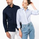 MEN’S LONG-SLEEVED COTTON POPLIN SHIRT