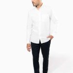 LONG-SLEEVED WASHED OXFORD COTTON SHIRT