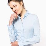 LADIES' LONG-SLEEVED STRETCH SHIRT-KA530