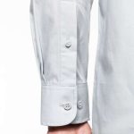 MEN'S LONG-SLEEVED COTTON POPLIN SHIRT