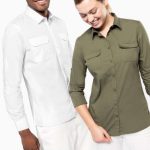 LADIES' LONG SLEEVED SAFARI SHIRT