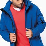 MEN'S HOODED SOFTSHELL LINED PARKA