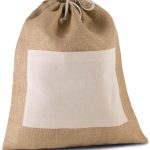 JUTE DRAWSTING BAG