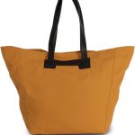 HANDBAG WITH LEATHER HANDLES