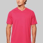 MEN’S V-NECK SHORT SLEEVE SPORTS T-SHIRT