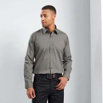 MEN’S LONG SLEEVE FITTED POPLIN SHIRT