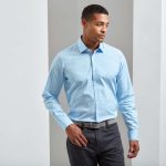 MEN'S STRETCH-FIT COTTON POPLIN LONG SLEEVE SHIRT