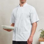 CHEF'S SHORT SLEEVE STUD JACKET