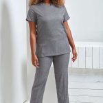 ‘VIOLA' LINEN-LOOK CUT NECK BEAUTY TUNIC