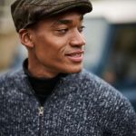 ACRE TWEED-EFFECT FLATCAP