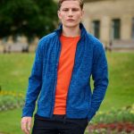 THORNLY MEN - FULL ZIP MARL FLEECE