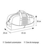SOL'S STADIUM 65 - TWO COLOUR 600D POLYESTER TRAVEL/SPORTS BAG