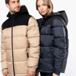 UNISEX BI-TONE PADDED JACKET WITH HOOD