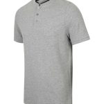 STAND COLLAR STRETCH POLO SHIRT