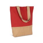 SHOPPING BAG IN COTTON AND BONDED JUTE THREADS