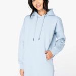 LADIES' ECO-FRIENDLY HOODED SWEATSHIRT DRESS