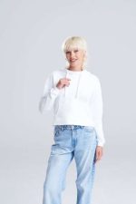 NŐI RÖVID FAZONÚ KAPUCNIS PULÓVER - Image 4
