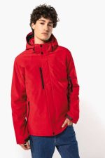 FÉRFI KAPUCNIS SOFTSHELL BÉLELT PARKA - Image 4