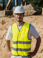 KORNTEX® BIZTONSÁGI MELLÉNY "WOLFSBURG" - FEKETE SZEGÉLLYEL