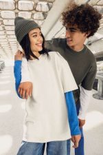 UNISZEX KÖRNYEZETBARÁT OVERSIZED FRENCH TERRY PÓLÓ - Image 9