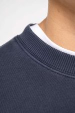 UNISZEX MOSOTT HATÁSÚ OVERSIZED KÖRNYAKAS PULÓVER - Image 2