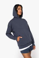 UNISZEX MOSOTT HATÁSÚ OVERSIZED KAPUCNIS PULÓVER - Image 5