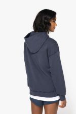 UNISZEX MOSOTT HATÁSÚ OVERSIZED KAPUCNIS PULÓVER - Image 6