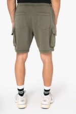 FÉRFI FRENCH TERRY MOSOTT HATÁSÚ CARGO SHORT - Image 5