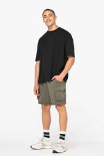 FÉRFI FRENCH TERRY MOSOTT HATÁSÚ CARGO SHORT - Image 6