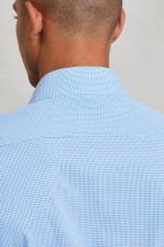 FÉRFI APRÓ KOCKÁS (GINGHAM) HOSSZÚ UJJÚ PAMUTING - Image 3